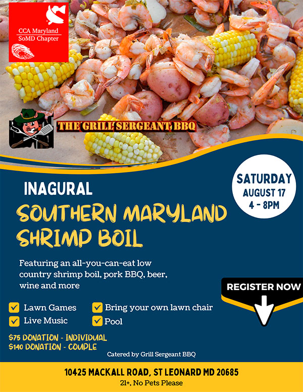 Inaugural Southern Maryland Chapter Shrimp Boil CCA Maryland